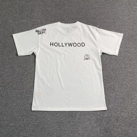 Gallery White Short Sleeve Letter Print T-Shirt - Picture 6 of 13